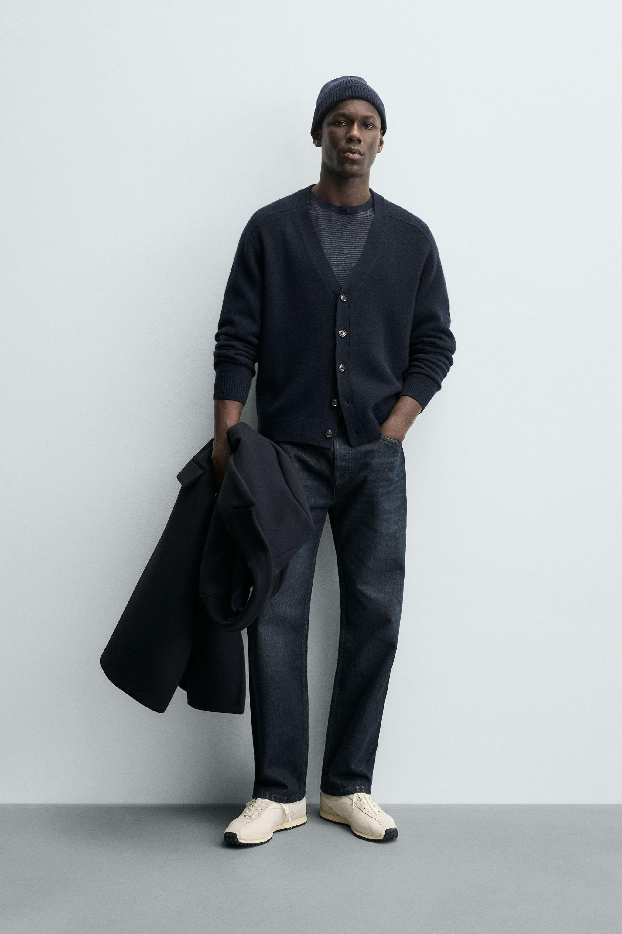 CARDIGAN REGULAR FIT EN MELANGE DE LAINE